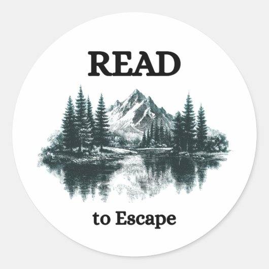 Read to Escape Sticker (Voorkant)