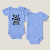 Read to Me You Peasant Funny Infant Bodysuit (Ontwerp Voorkant & Achterkant)