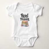 Read to Me You Peasant Funny Infant Bodysuit (Voorkant)