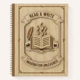Read & Write Imagination Unleashed Wood Journal Notitieboek