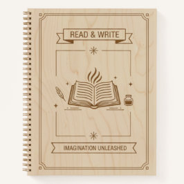 Read & Write Wood Carved Imagination Journal Notitieboek
