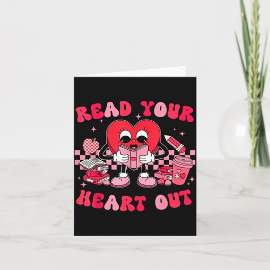 Read Your Heart Out Valentines Day Teachers Book L Kaart (Voorkant)