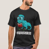 Readasaurus Funny Reading Dinosaur Bookworm Book R T-shirt (Voorkant)