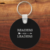 Reader Are Leaders - Uplifting Motivational Slogan Sleutelhanger (Voorkant)