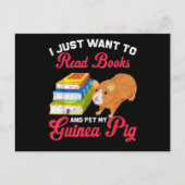 Reader Book Lover Pet Owner Guinee Pig Briefkaart (Voorkant)