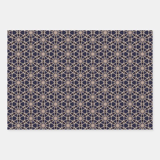 Reader- en Gold Geometric Wrapping Paper Set (Voorkant 3)