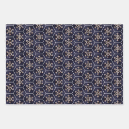 Reader- en Gold Geometric Wrapping Paper Set