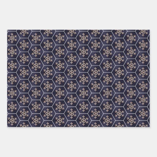 Reader- en Gold Geometric Wrapping Paper Set (Voorkant)