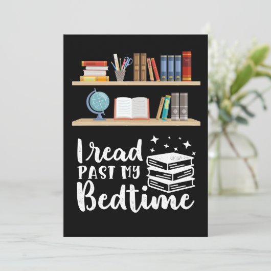 Reader Gift I Read Before My Bedtime Bedankkaart (Staand voorkant)