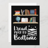Reader Gift I Read Before My Bedtime Bedankkaart (Voorkant / Achterkant)
