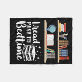 Reader Gift I Read Before My Bedtime Fleece Deken (Voorkant (Horizontaal))