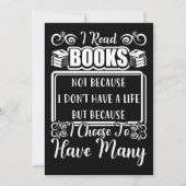 Reader Gift Ik heb veel boeken Bedankkaart (Voorkant)