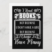 Reader Gift Ik heb veel boeken Bedankkaart (Voorkant / Achterkant)