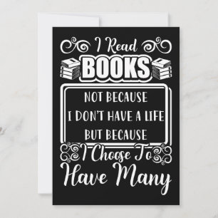 Reader Gift Ik heb veel boeken Bedankkaart