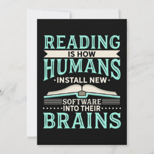 Reader Gift Reading New Brain Bedankkaart