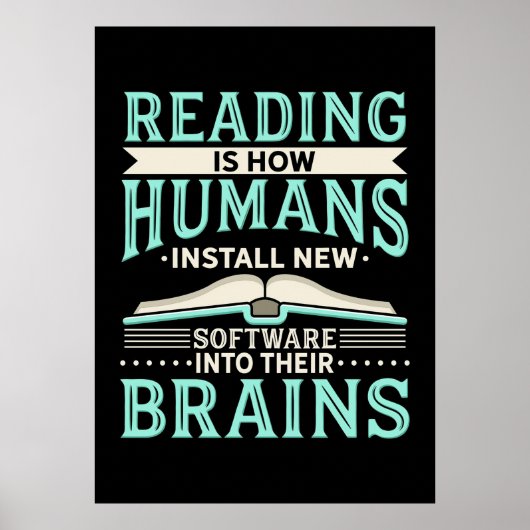 Reader Gift Reading New Brain Poster (Voorkant)