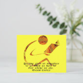 Reader Golden Quote Briefkaart (Staand voorkant)