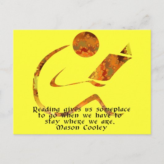 Reader Golden Quote Briefkaart (Voorkant)