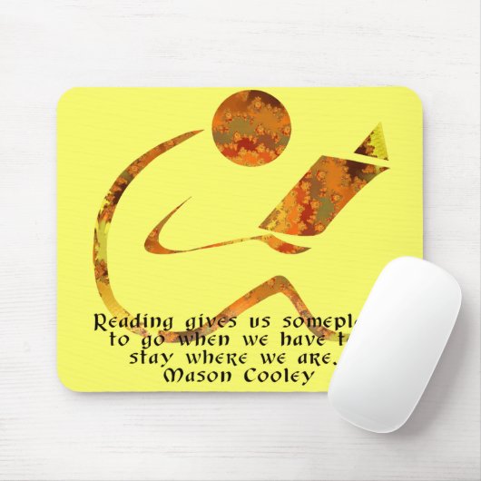 Reader Golden Quote Mousepad Muismat (Met muis)
