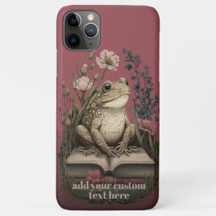 Reader Kikker op Boek Wildflower Cottagecore Custo Case-Mate iPhone Case