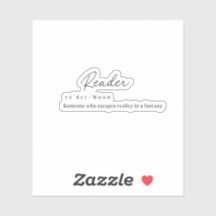 Reader met Definitie-Sticker
