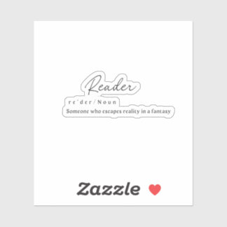 Reader met Definitie-Sticker Sticker