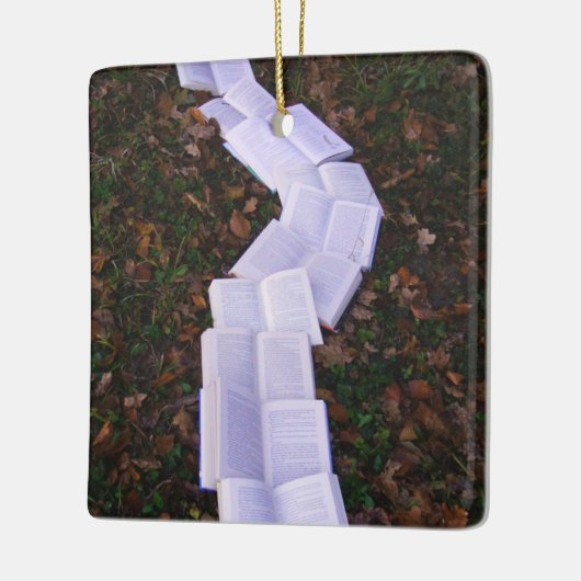 Reader voor het lezen van boekpaden keramisch ornament (Links)