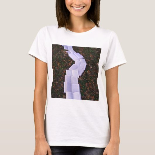 Reader voor het lezen van boekpaden t-shirt (Voorkant)