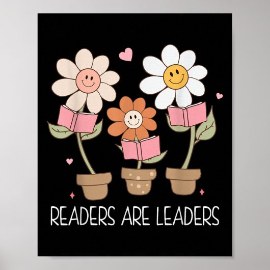 Readers Are Leaders Motivational Reading Book Quot Poster (Voorkant)