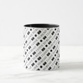 Readers Black & White Book Typography Patroon Mok (Midden)