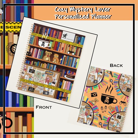 Readers Cozy Mysteries Lovers Library Bookshelf Planner