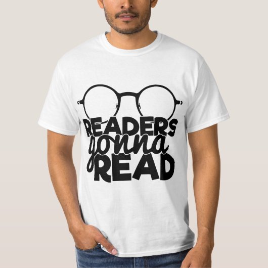 Readers Gonna lezen Gezegde handworm lezen T-shirt (Voorkant)