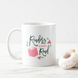 Readers Gonna Read Bookish Floral Koffiemok