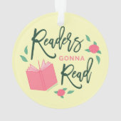 Readers Gonna Read Bookish Floral Ornament (achterkant)