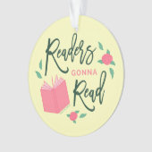 Readers Gonna Read Bookish Floral Ornament (voorkant)