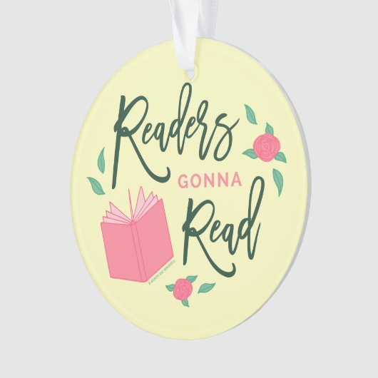 Readers Gonna Read Bookish Floral Ornament (voorkant)