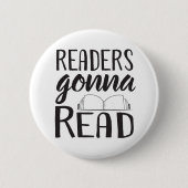 Readers Gonna Read Ronde Button 5,7 Cm (Voorkant)