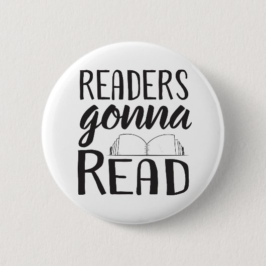 Readers Gonna Read Ronde Button 5,7 Cm (Voorkant)