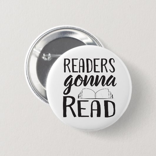 Readers Gonna Read Ronde Button 5,7 Cm (Voorkant /achterkant)