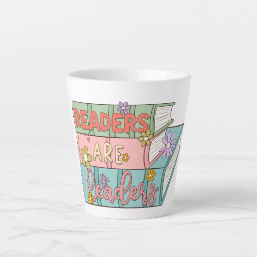 Readers zijn leiders latte mok (Voorkant)