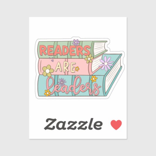 Readers zijn leiders sticker (Vel)