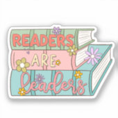 Readers zijn leiders sticker (Voorkant)