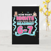 Reading 67 Meme Englieacher Funny 67 Book Lover Hu Kaart (Gele Bloem)