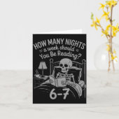 Reading 67 Meme Englieacher Funny 67 Book Lover Hu Kaart (Gele Bloem)