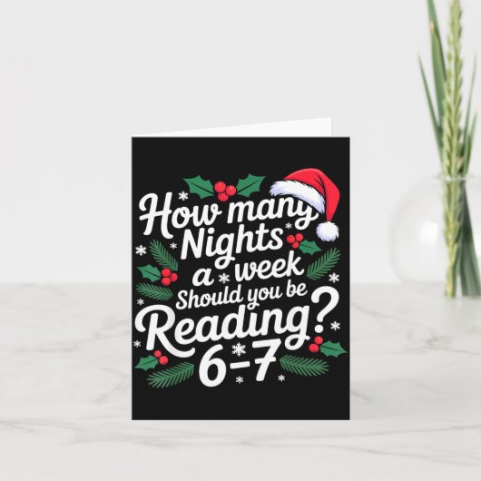 Reading 67 Meme Englieacher Funny 67 Christmas Kaart (Voorkant)