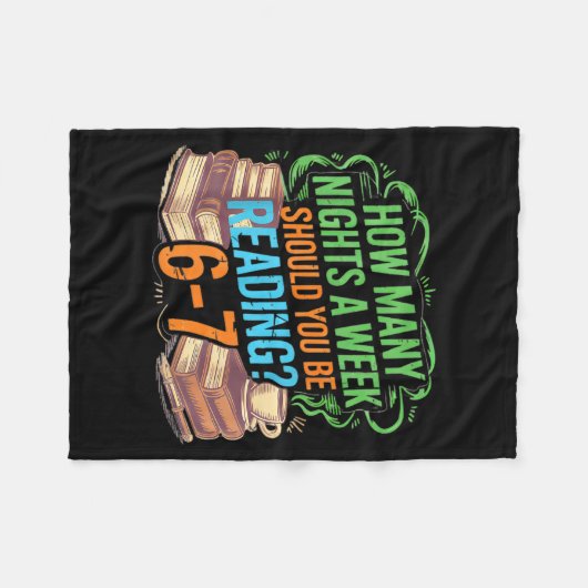 Reading 67 Meme Englieacher Funny 67 Librarian Fleece Deken (Voorkant (Horizontaal))