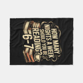 Reading 67 Meme Englieacher Funny 67 Librarian  Fleece Deken (Voorkant (Horizontaal))