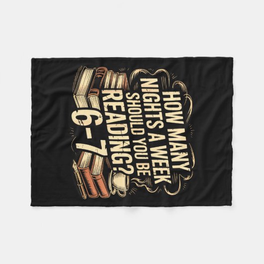 Reading 67 Meme Englieacher Funny 67 Librarian  Fleece Deken (Voorkant (Horizontaal))