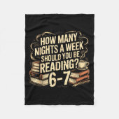 Reading 67 Meme Englieacher Funny 67 Librarian Fleece Deken (Voorkant)