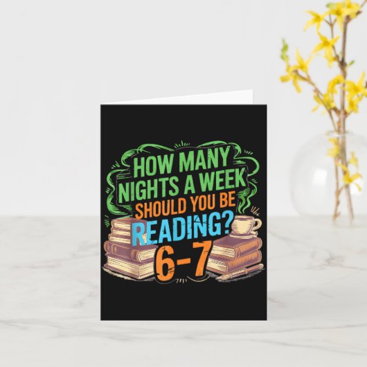 Reading 67 Meme Englieacher Funny 67 Librarian  Kaart (Gele Bloem)